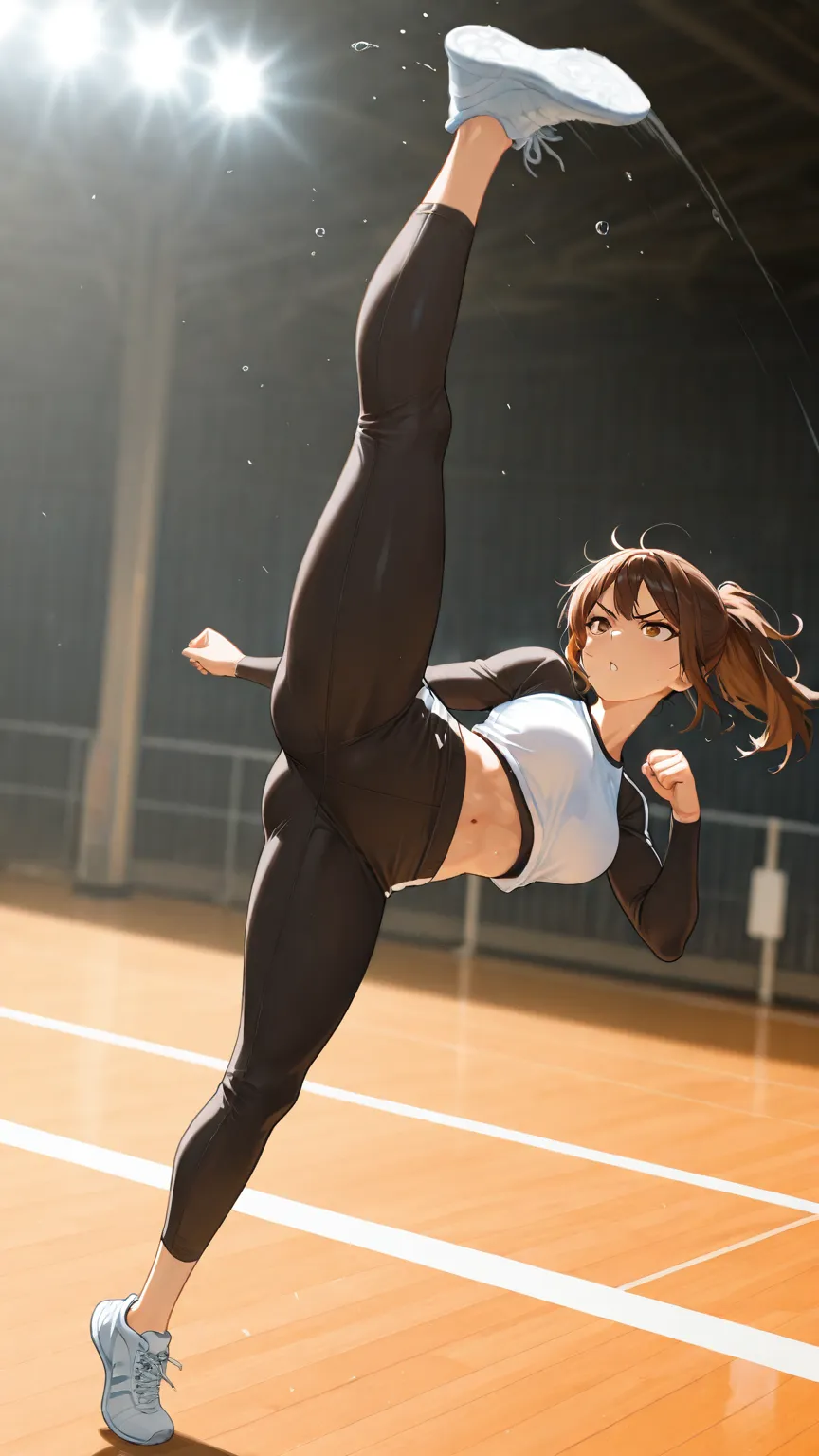 A character in a dynamic action pose — the kind of precise positioning that’s nearly impossible with prompts alone but straightforward with ControlNet pose guidance.