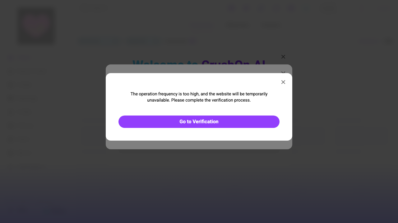 Crushon.ai platform interface and features